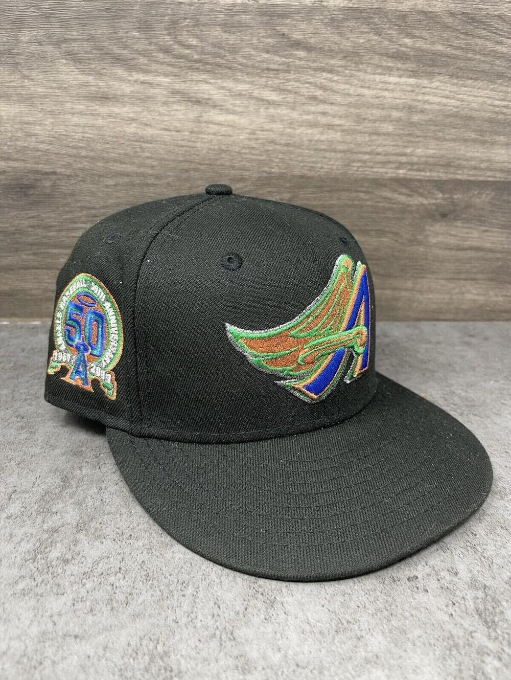 New Era 59fifty California Angels Fitted Hat 7 1/8 50TH Anniversary